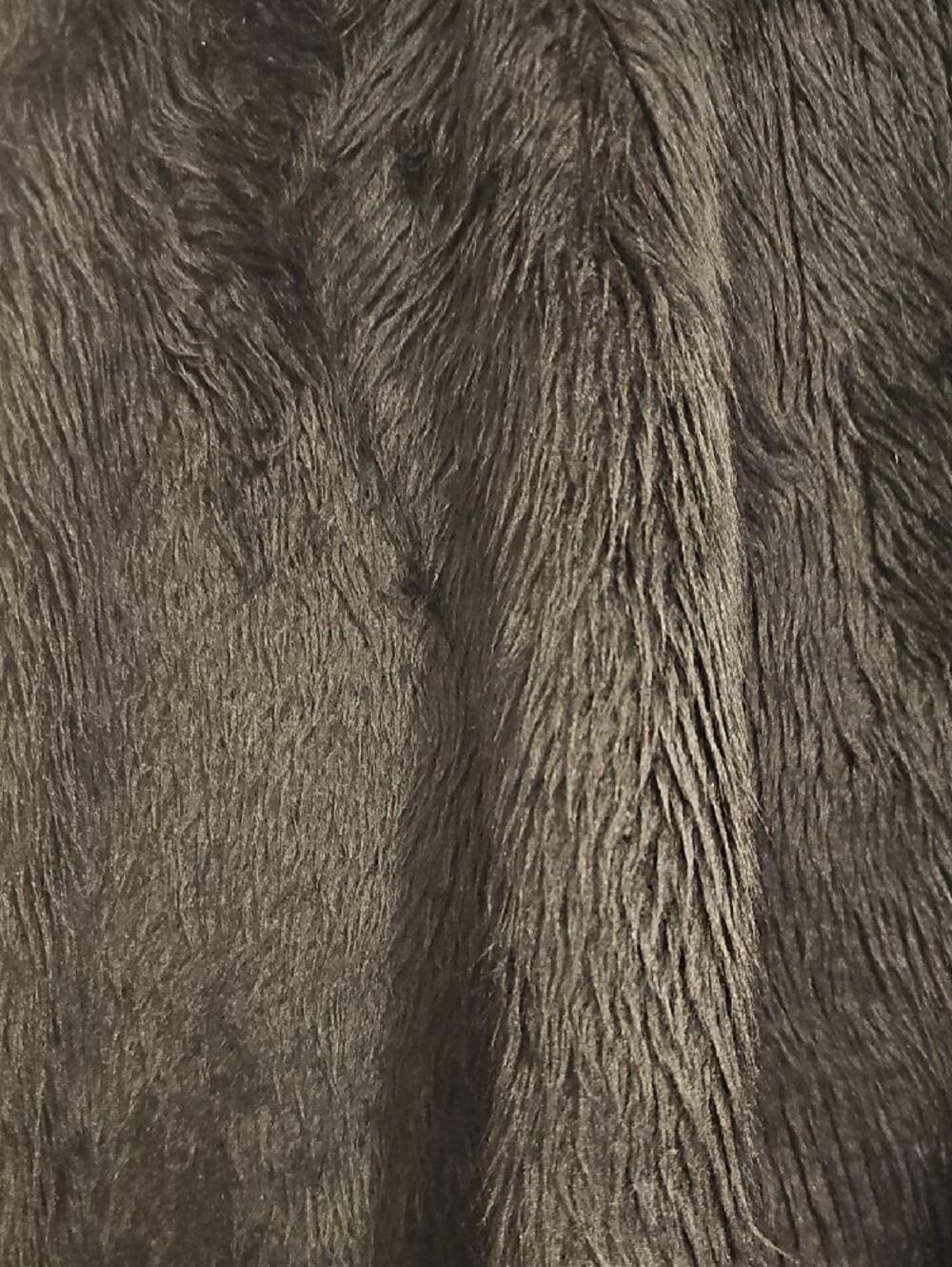 Black Faux Fur Shawl Poncho - Picture 3 of 12